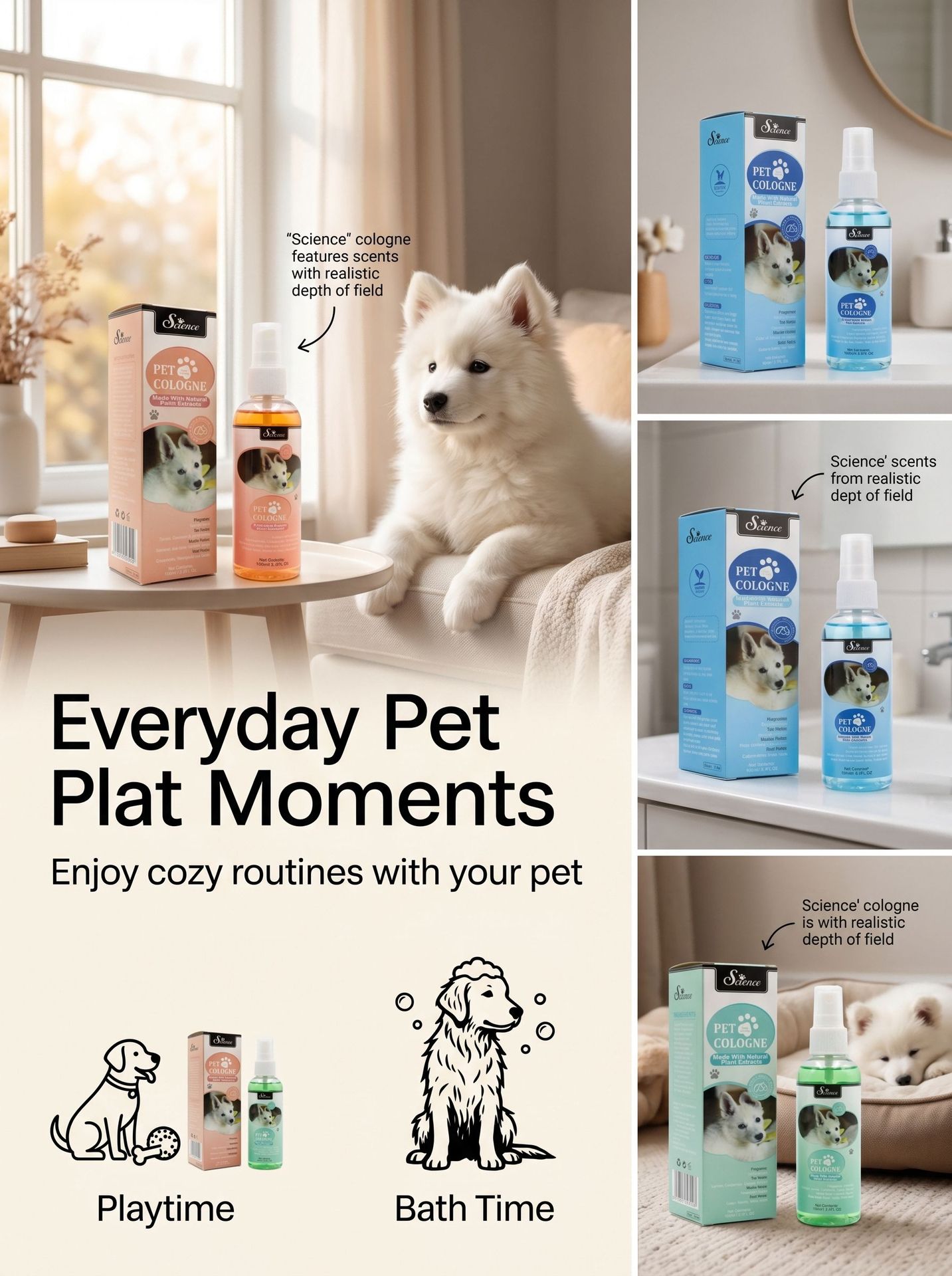 Perfume Fragrance Shampoo - Perfume para Perros de 100 ml,