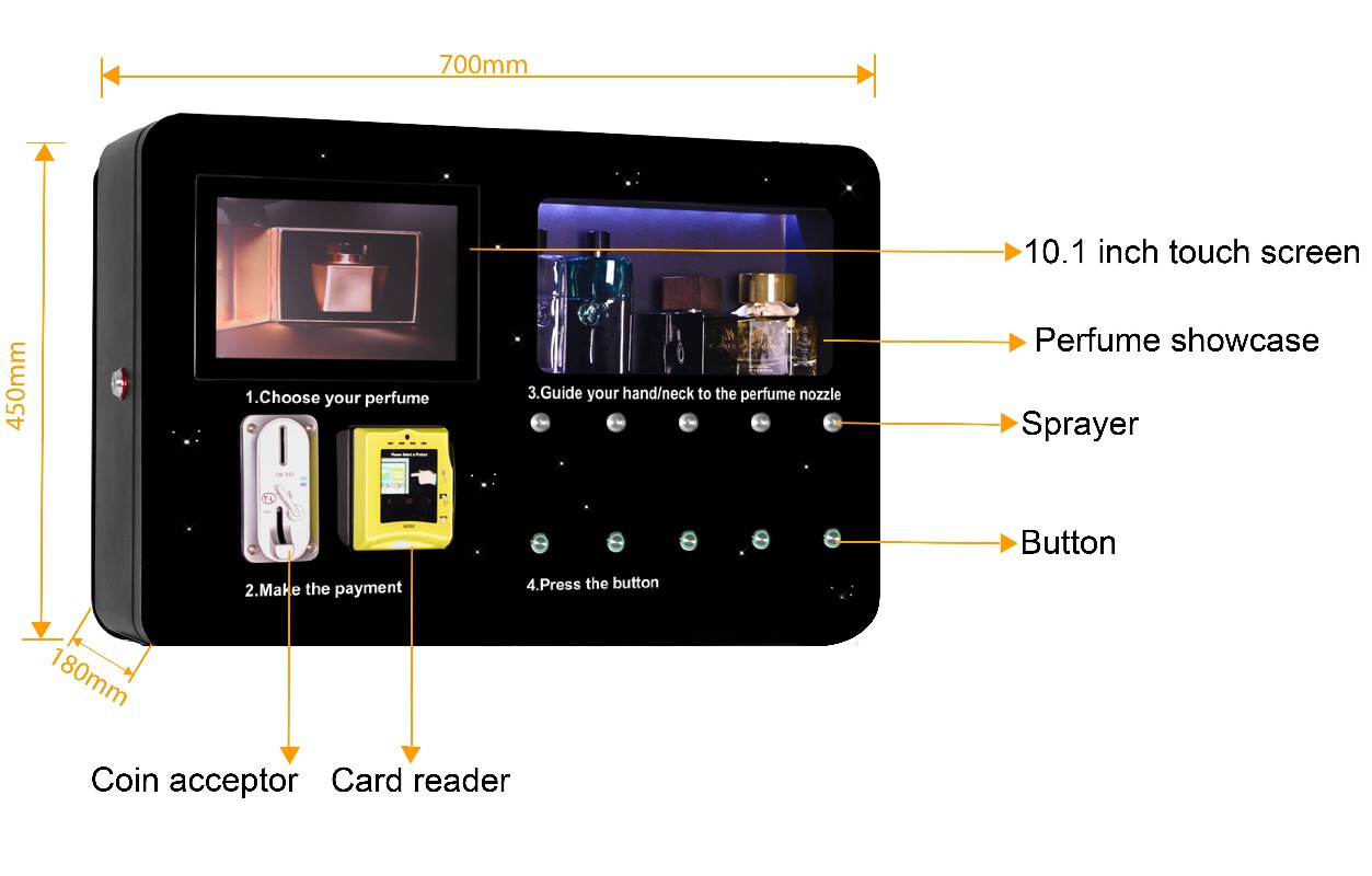 Máquina Dispensadora de Fragan - Perfume Fragrance Store reseña y precio